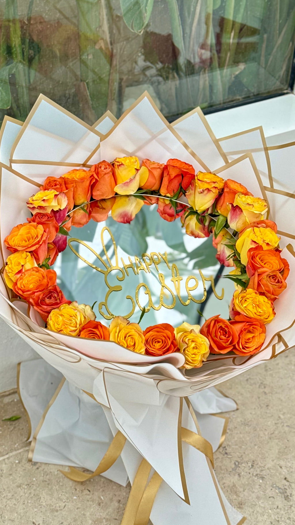 Golden Easter Bloom Ring 🐰