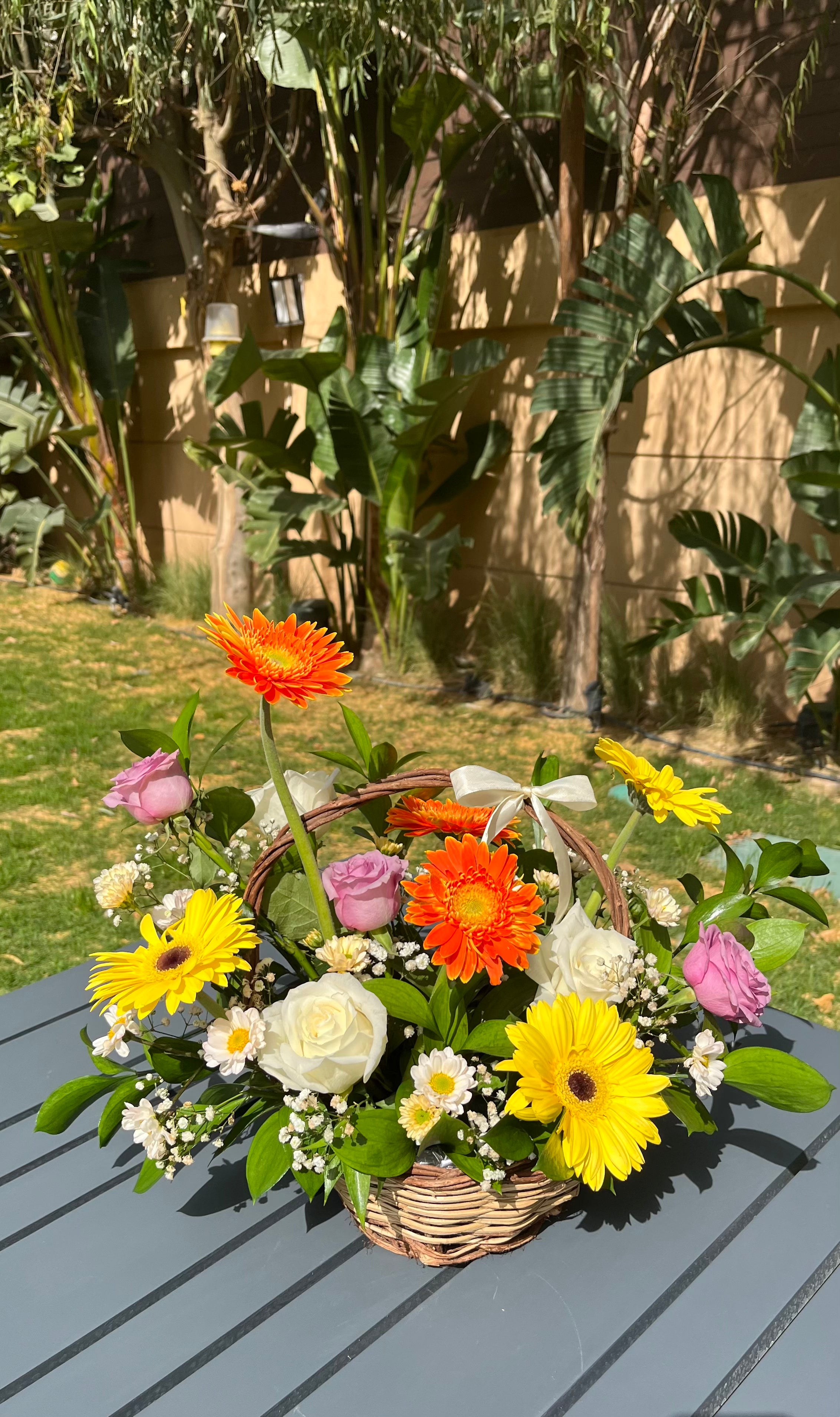 Sunlit Garden Basket