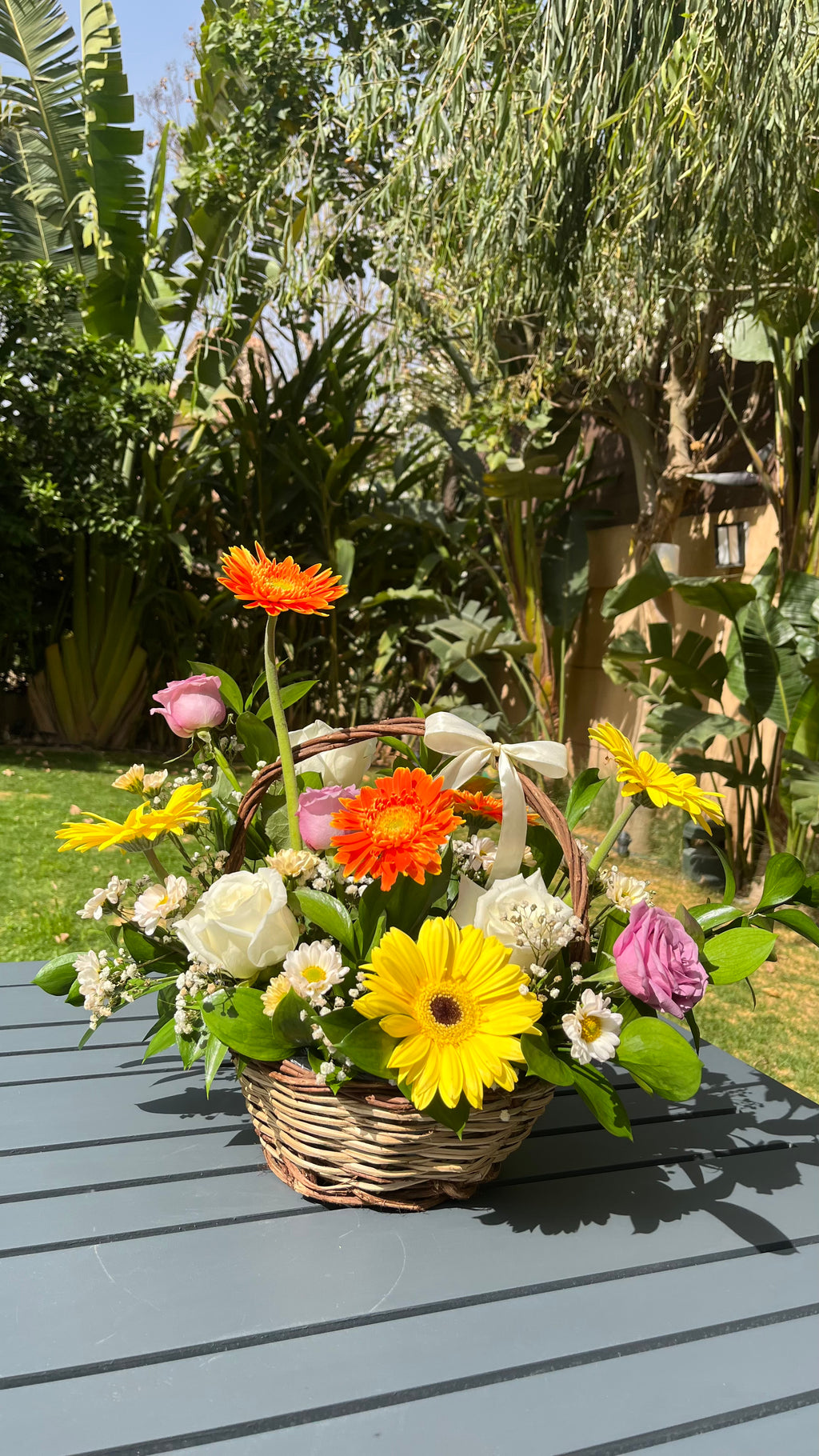 Sunlit Garden Basket