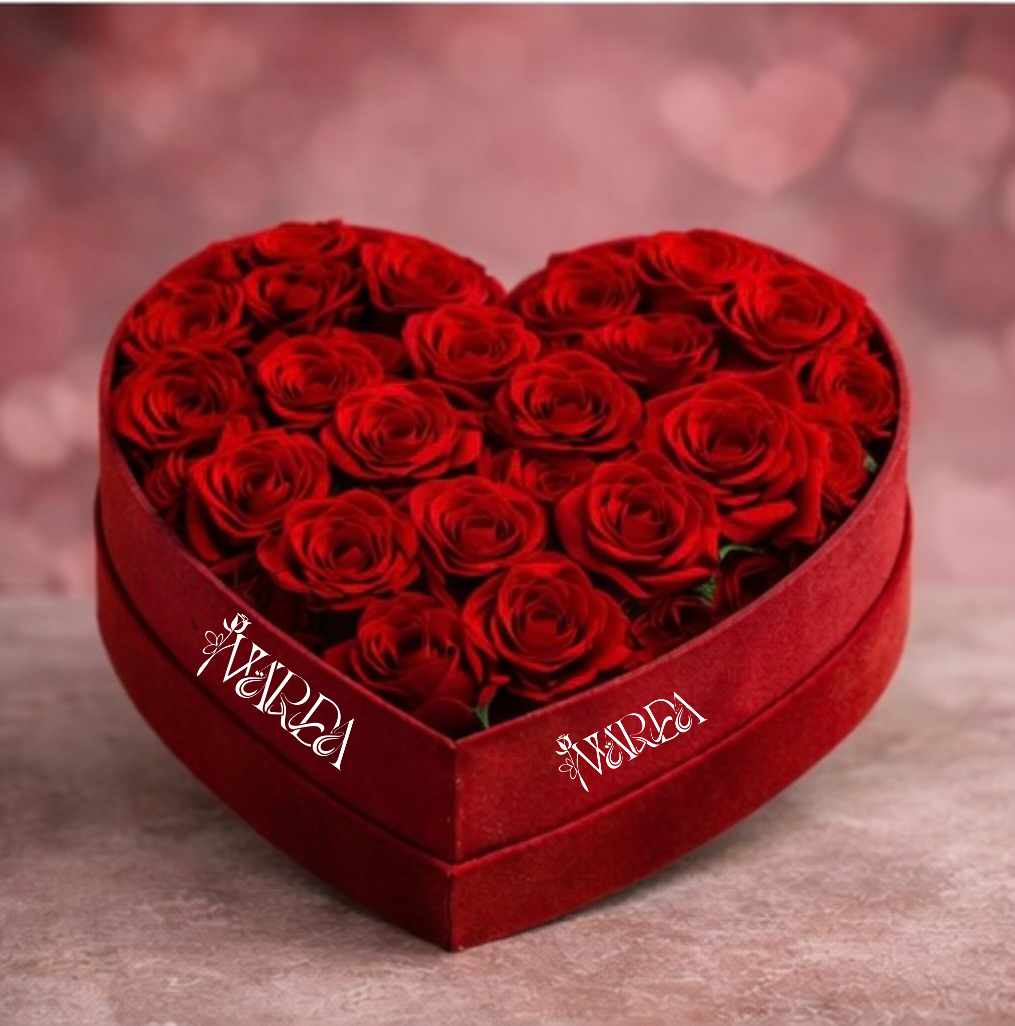 Heart-Shaped Rose Box