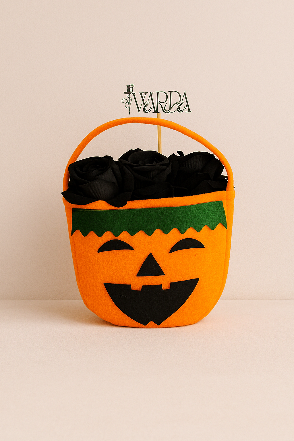 Midnight Bloom Pumpkin Basket