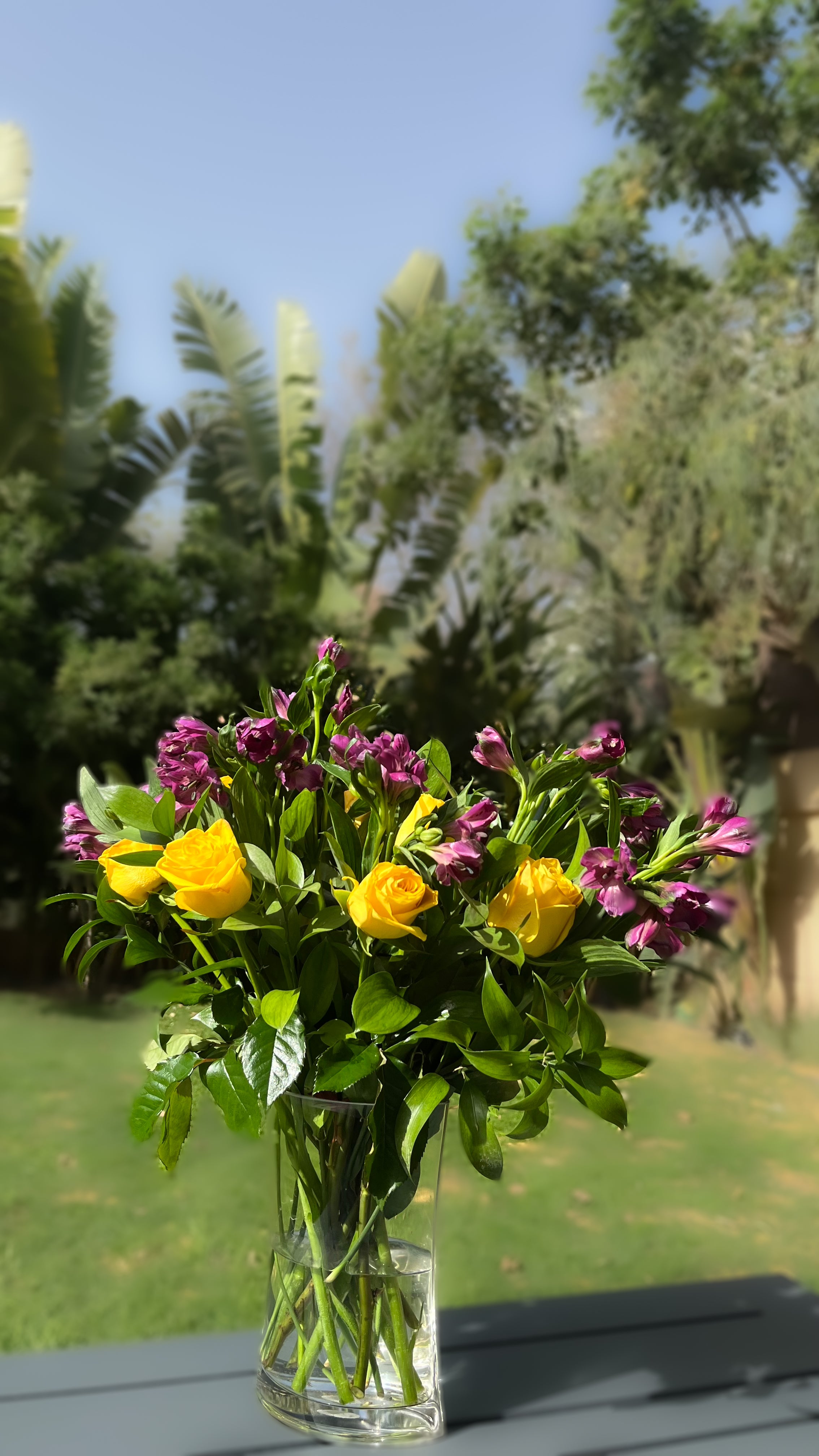 Golden Garden Harmony Vase